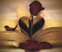 book, heart