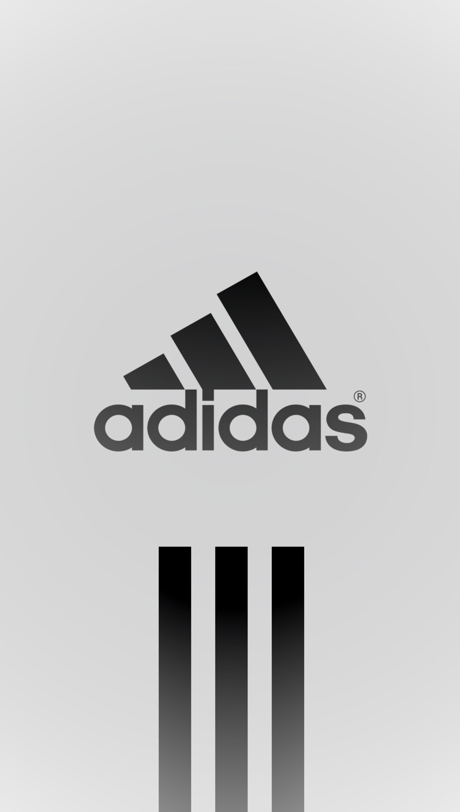 Logo de adidas sobre un fondo blanco (1080p, abstracto, android, diseño, malvavisco)