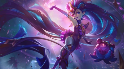 Guardiana Estelar Zoe: Arte Splash Encantador de League of Legends