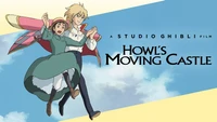 Download howls moving castle, studio ghibli, movie poster, movies, 4k wallpaper for free