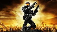 halo 2, cloud, light, cartoon, action adventure game wallpaper