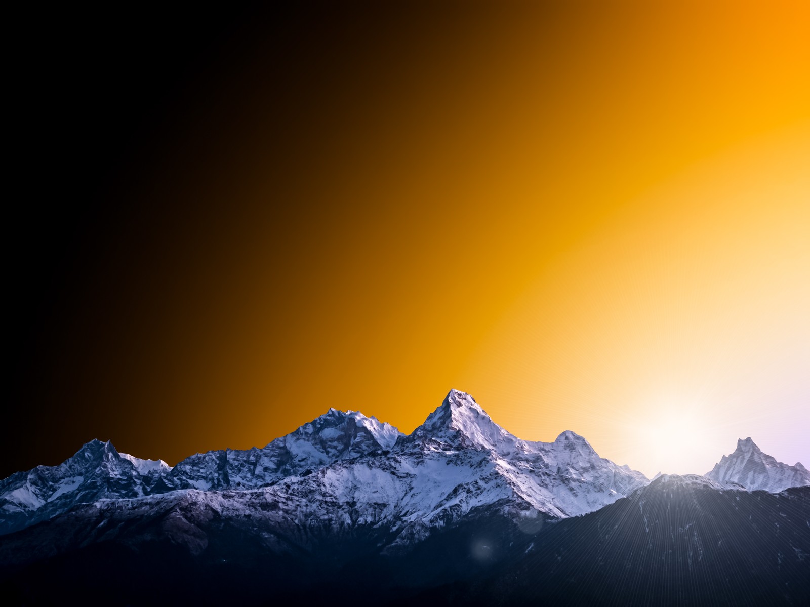 Lade annapurna, berglandschaft, alpen, gebirgskette, atmosphäre Hintergrund herunter