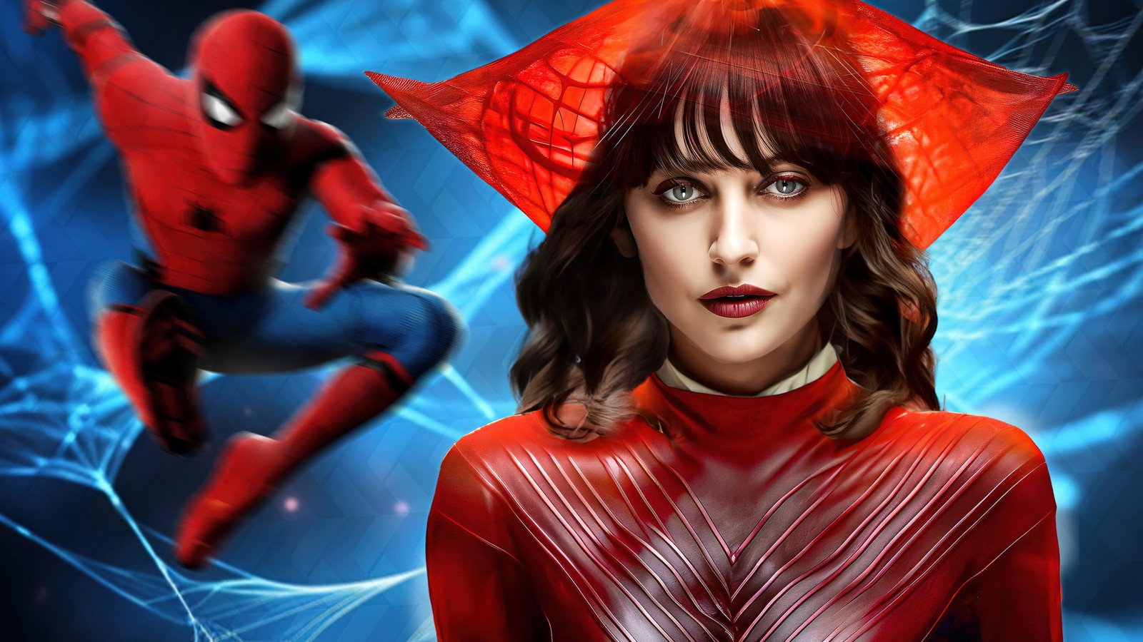 Скачать обои дакота джонсон, dakota johnson, мадемуазель веб, madame web, 5k