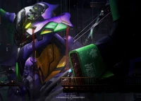 Download evangelion unit 01, neon genesis evangelion, anime, 4k wallpaper for free