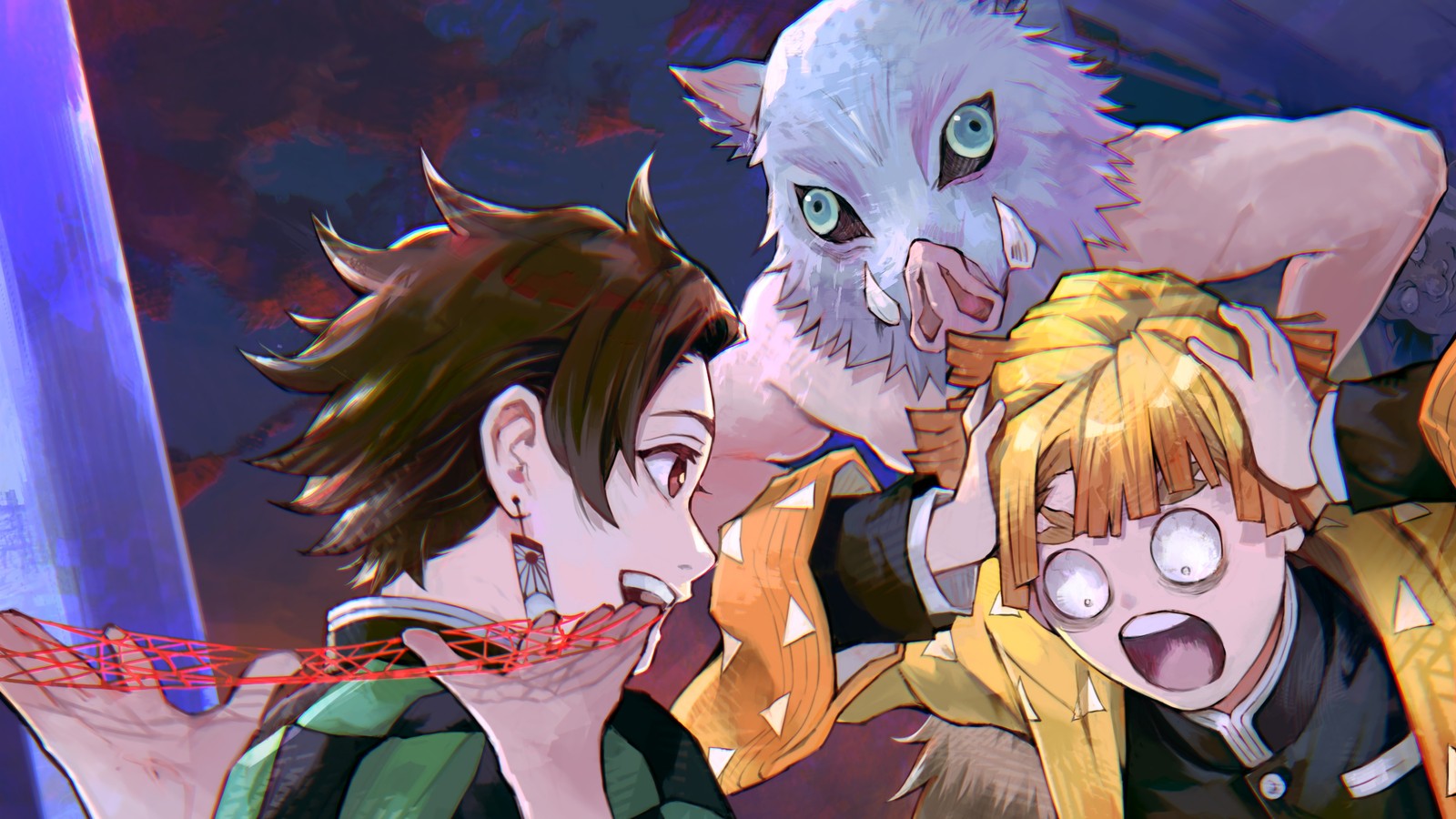 Anime-charaktere mit katzenkopf und katzen gesicht (dämonentöter kimetsu no yaiba, demon slayer kimetsu no yaiba, anime, 鬼滅の刃, kimetsu no yaiba)