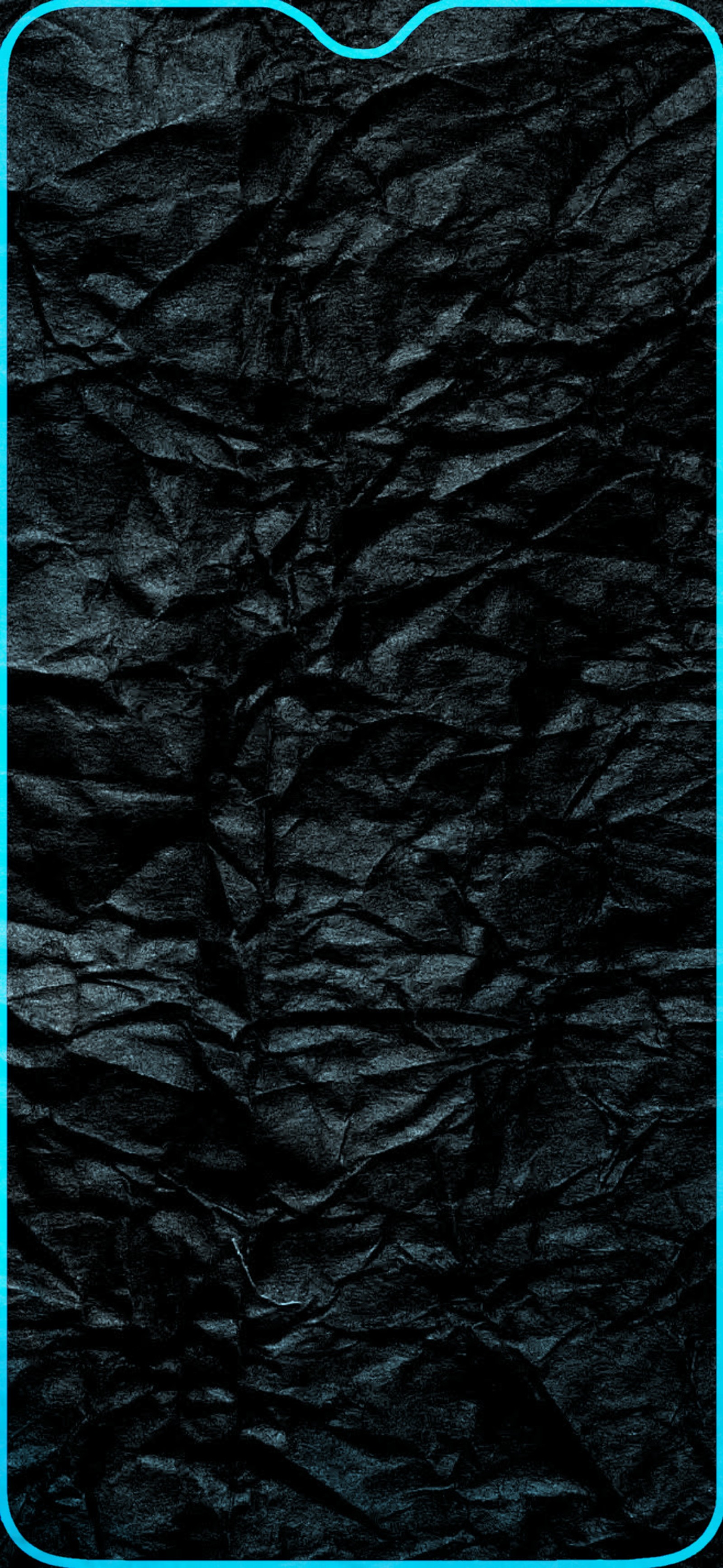 Arafed black paper with a blue border and a blue border (abstract, amoled, apple, art, dark)