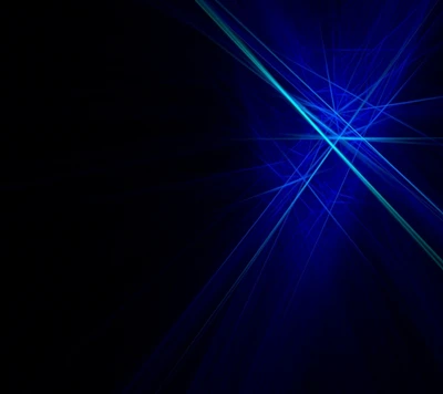 abstract, blue, neon, rays