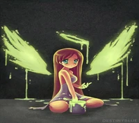 angel, anime, cute, girl, glow wallpaper