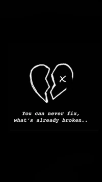 broken, heart, sad