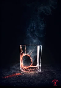 bola de fuego, vidrio, hd, licor, whiskey