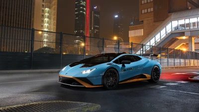 lamborghini huracán sto, 5k, 2021, voitures, fond décran 4k