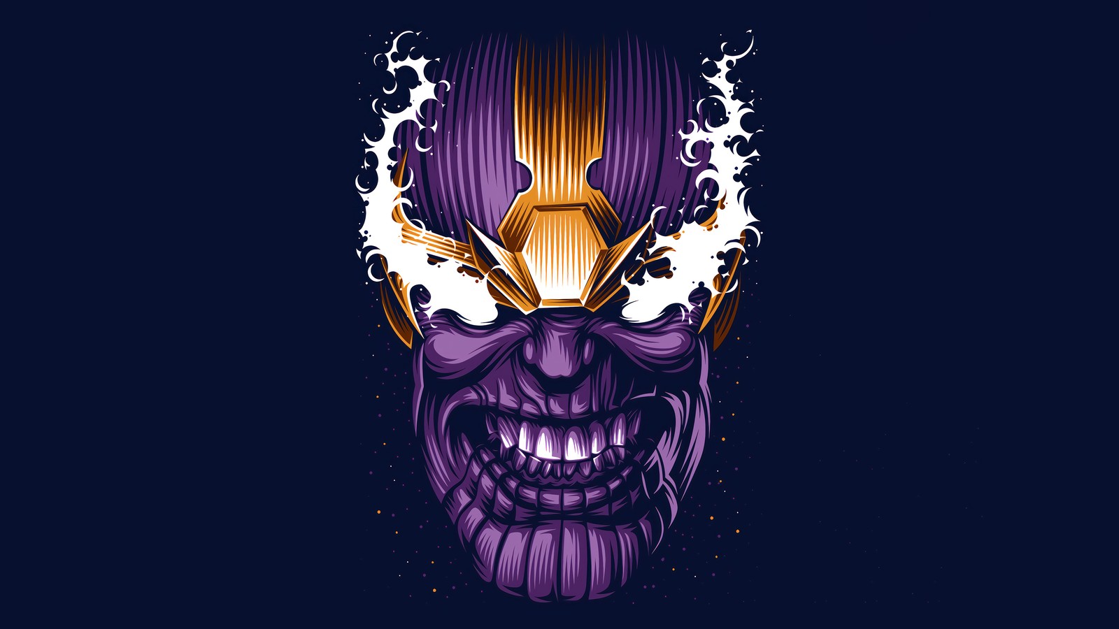 Скачать обои танос, thanos, marvel comics, комиксы