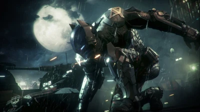 Arkham Knight: O vigilante sombrio em um Gotham encharcado de chuva