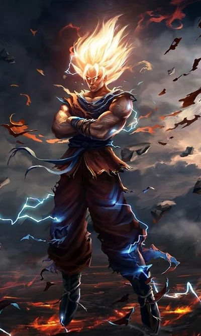 anime, cartoon, bande dessinée, dragon ball z, goku