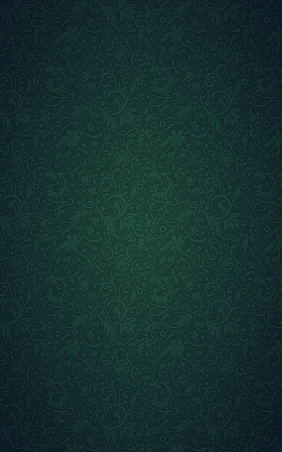 Fondo de textura verde floral con patrones intrincados