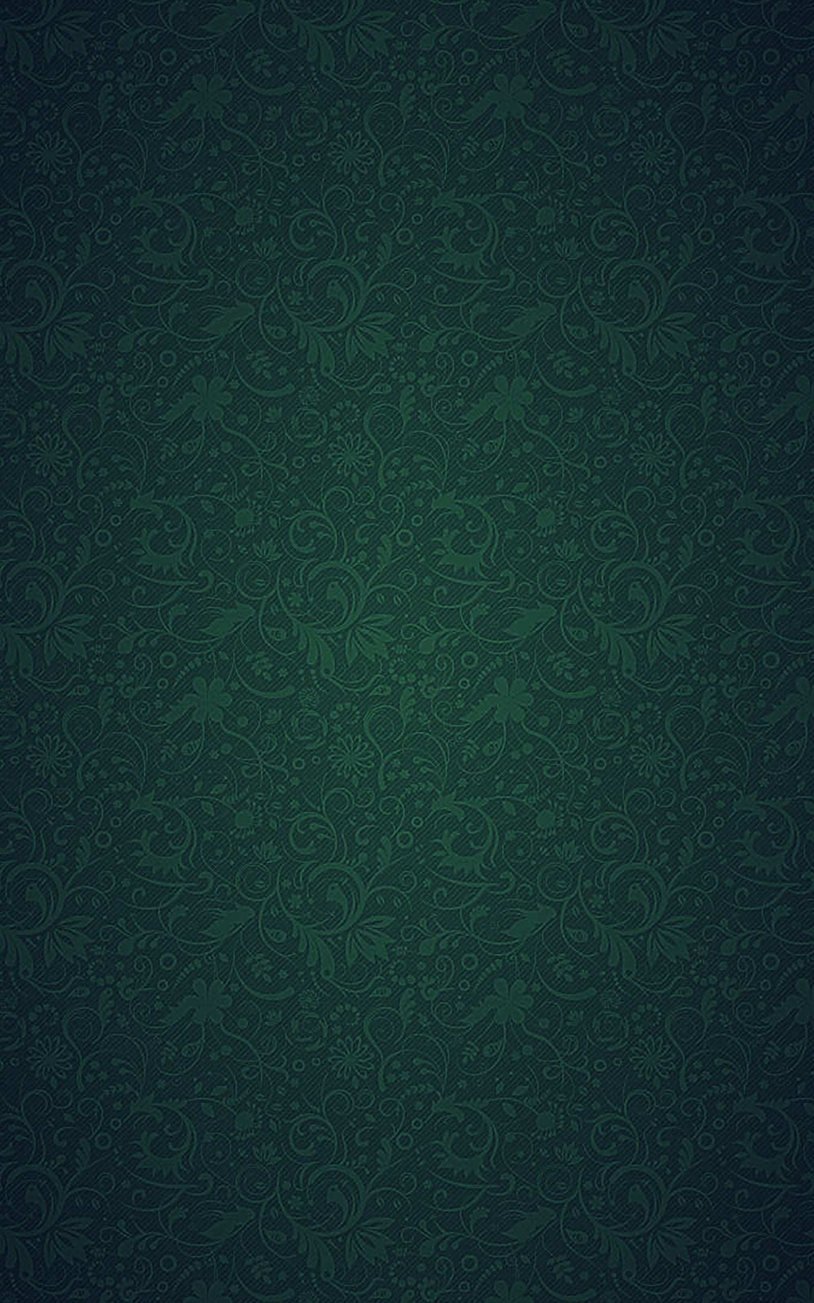 A green wallpaper with a floral pattern on it (apple, background, floral, green, lg)