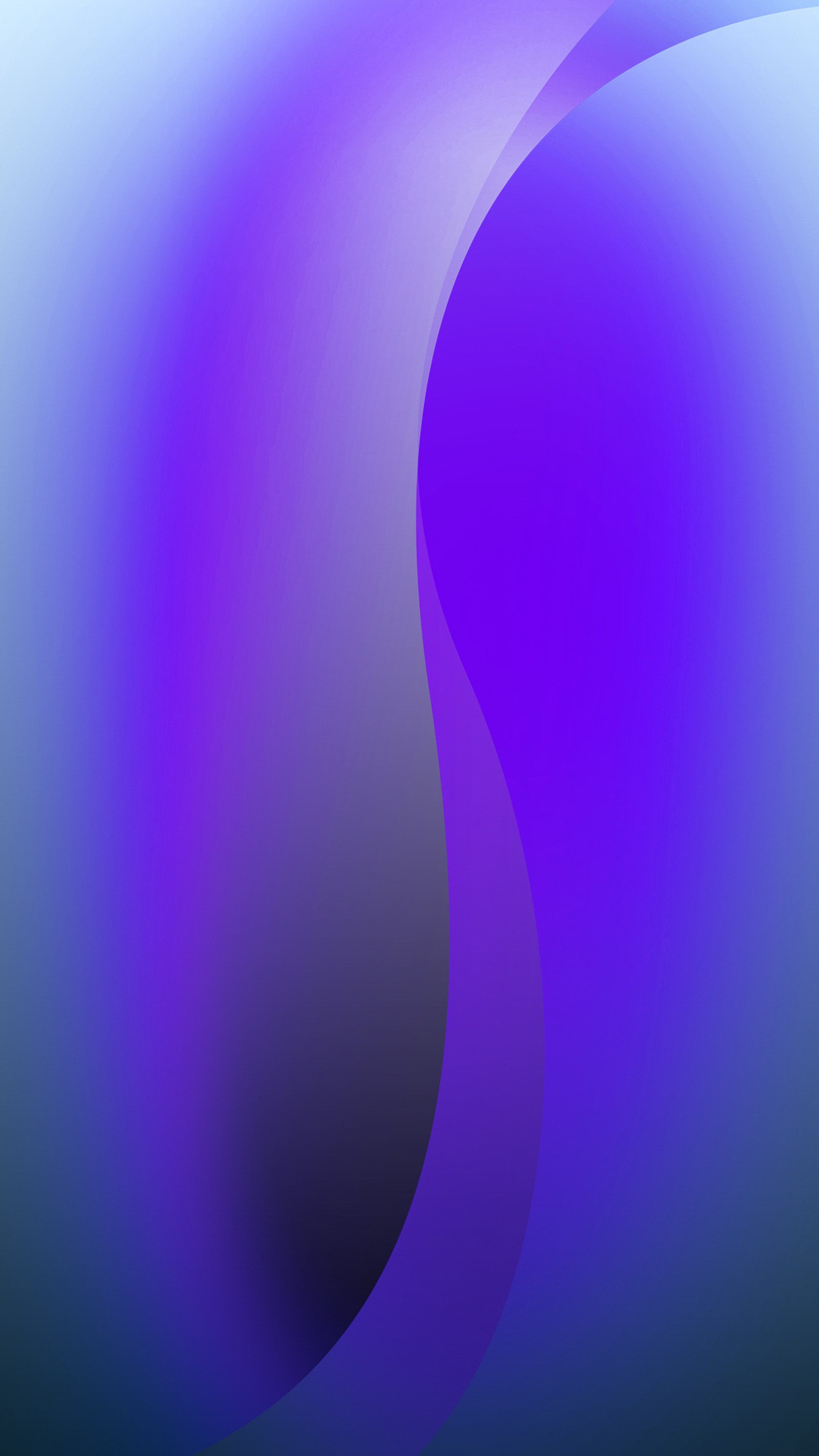 Fundo abstrato roxo e azul com curvas (maçã, iphone x)