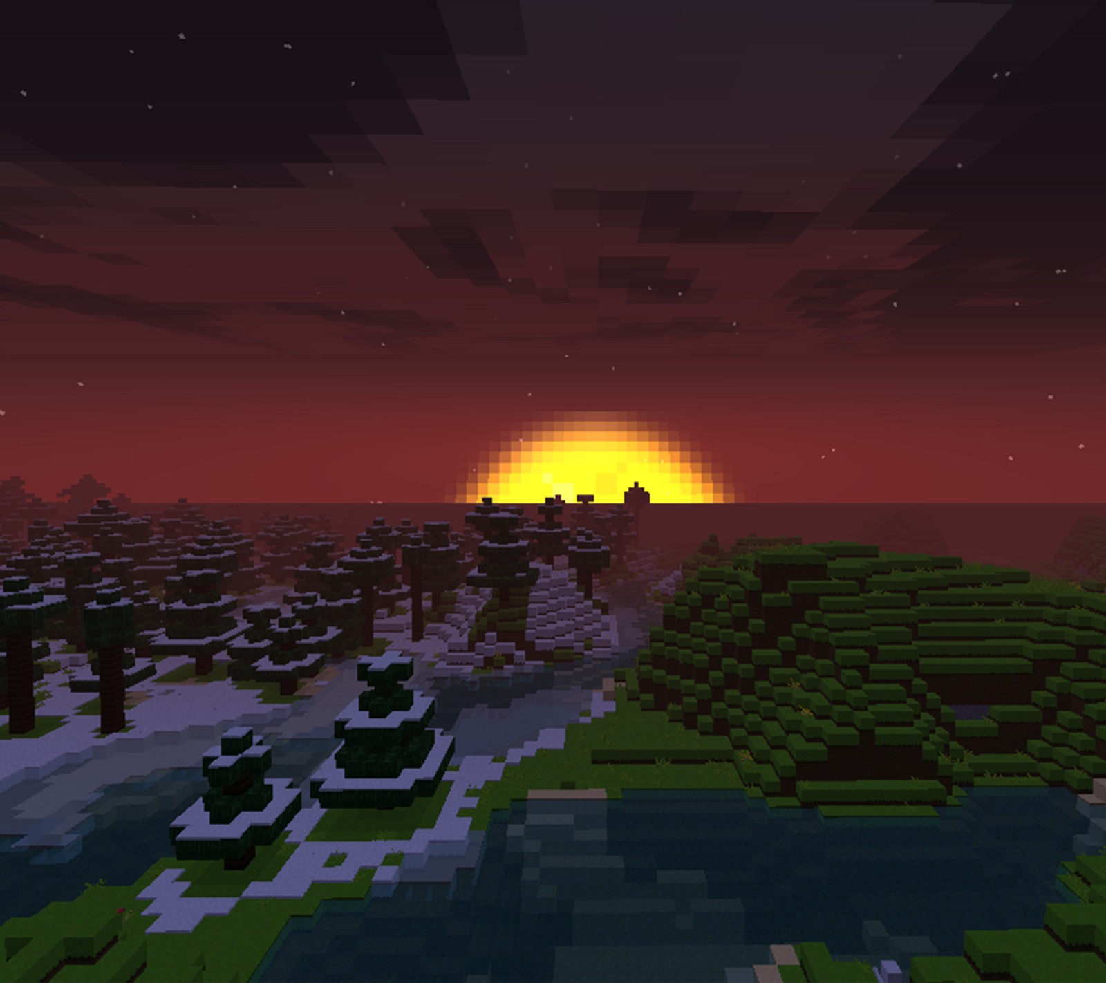 minecraft, twilight Download Wallpaper