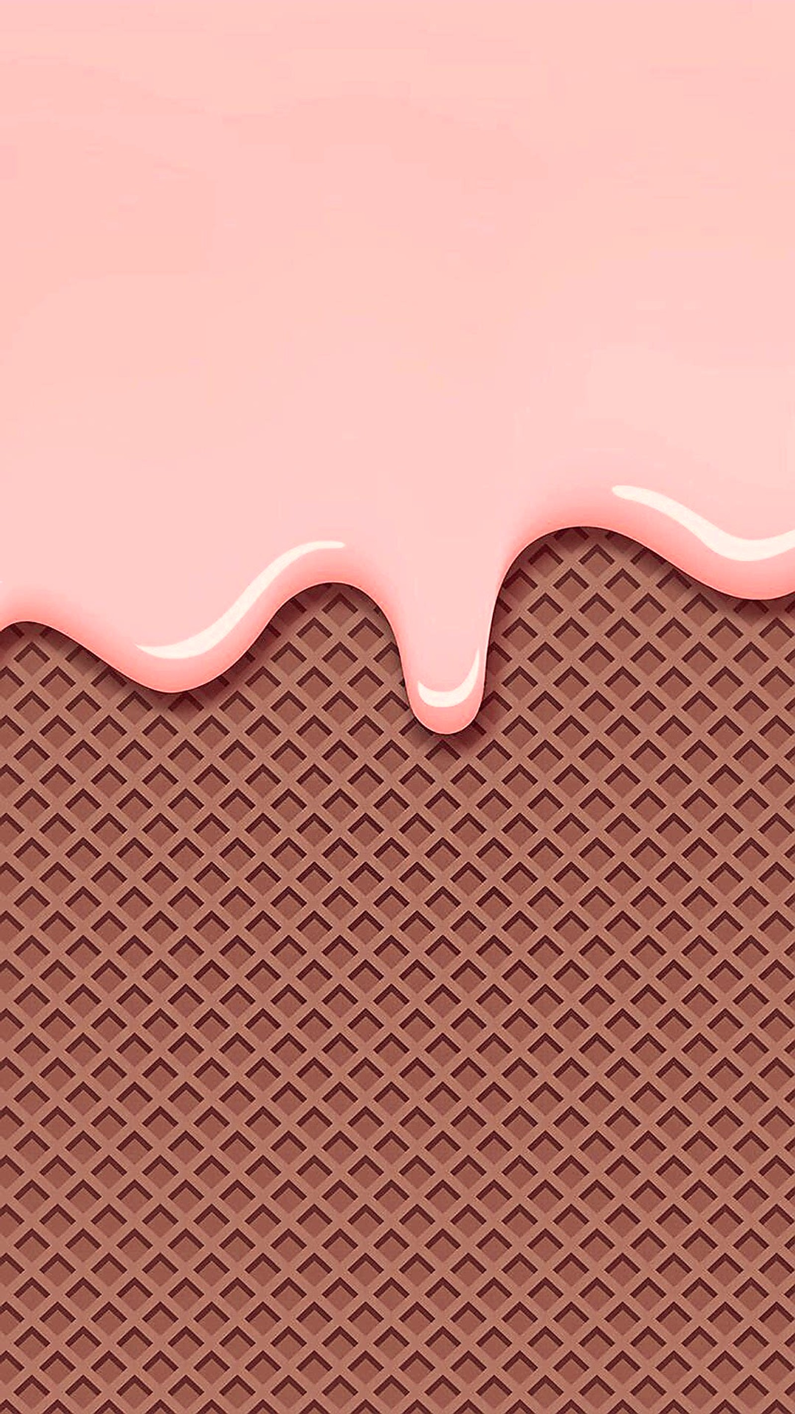 Un primer plano de un chocolate cubierto de glaseado rosa (chocolate, rosa, wafer)