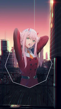 аниме, anime, дорогой, франкс, franxx