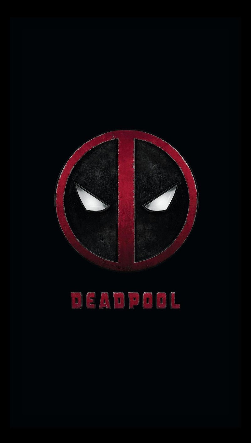 Логотип deadpool на черном фоне (dfg, gfd)