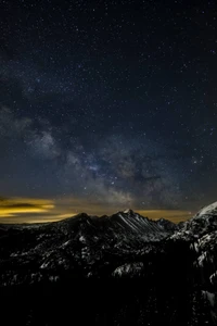 maçã, estes park, galáxia, via láctea, montanha