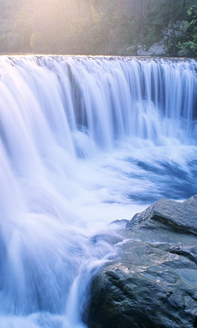 nature, waterfalls