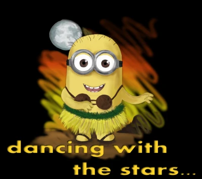 Minion Bailarín: Moviéndose Bajo la Luz de la Luna