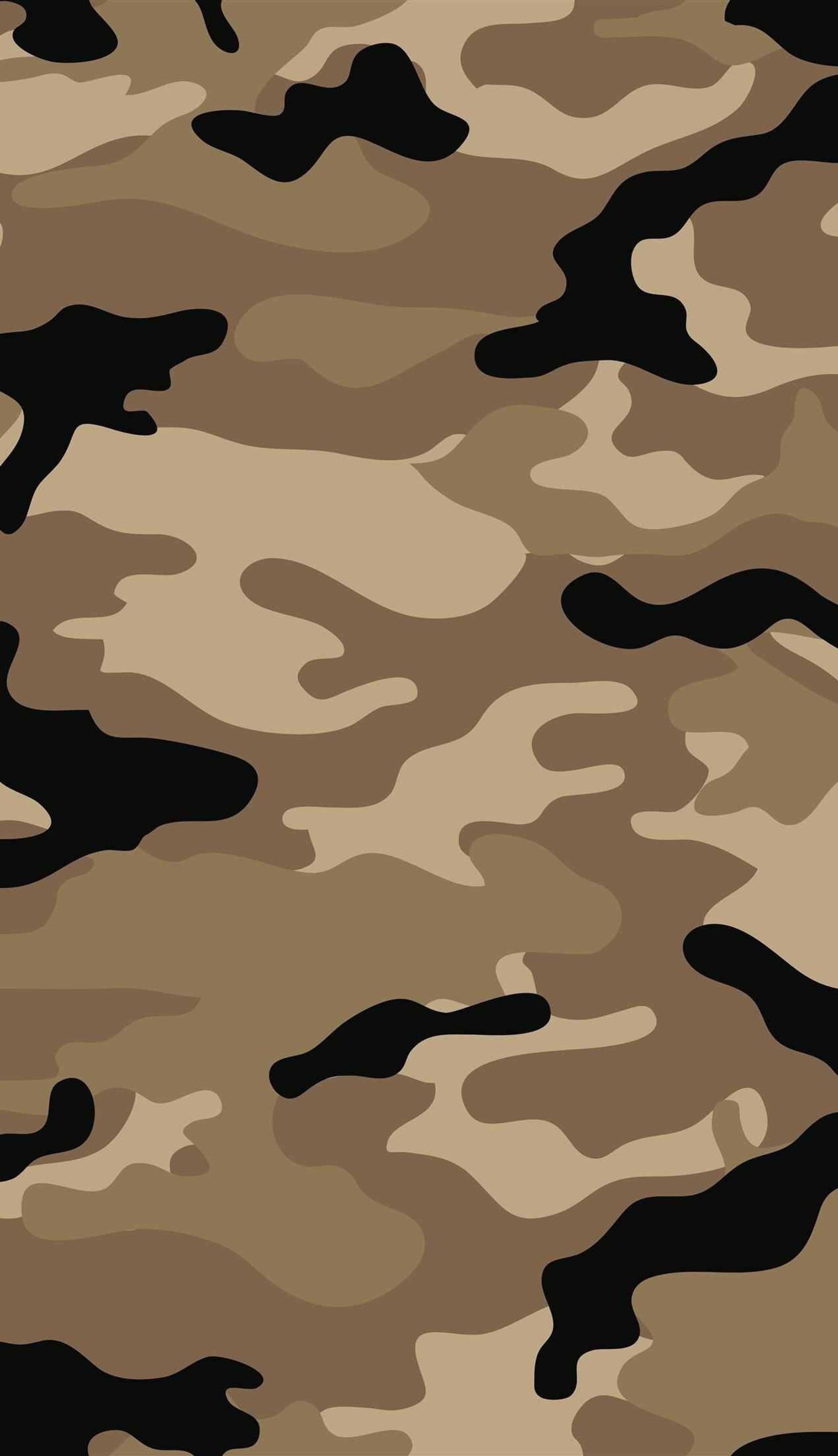 Motif de camouflage avec un fond marron (armée, noir, marron, camouflage)