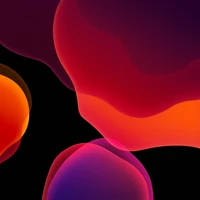 Colorful Fractal Art in Shades of Orange, Magenta, and Violet