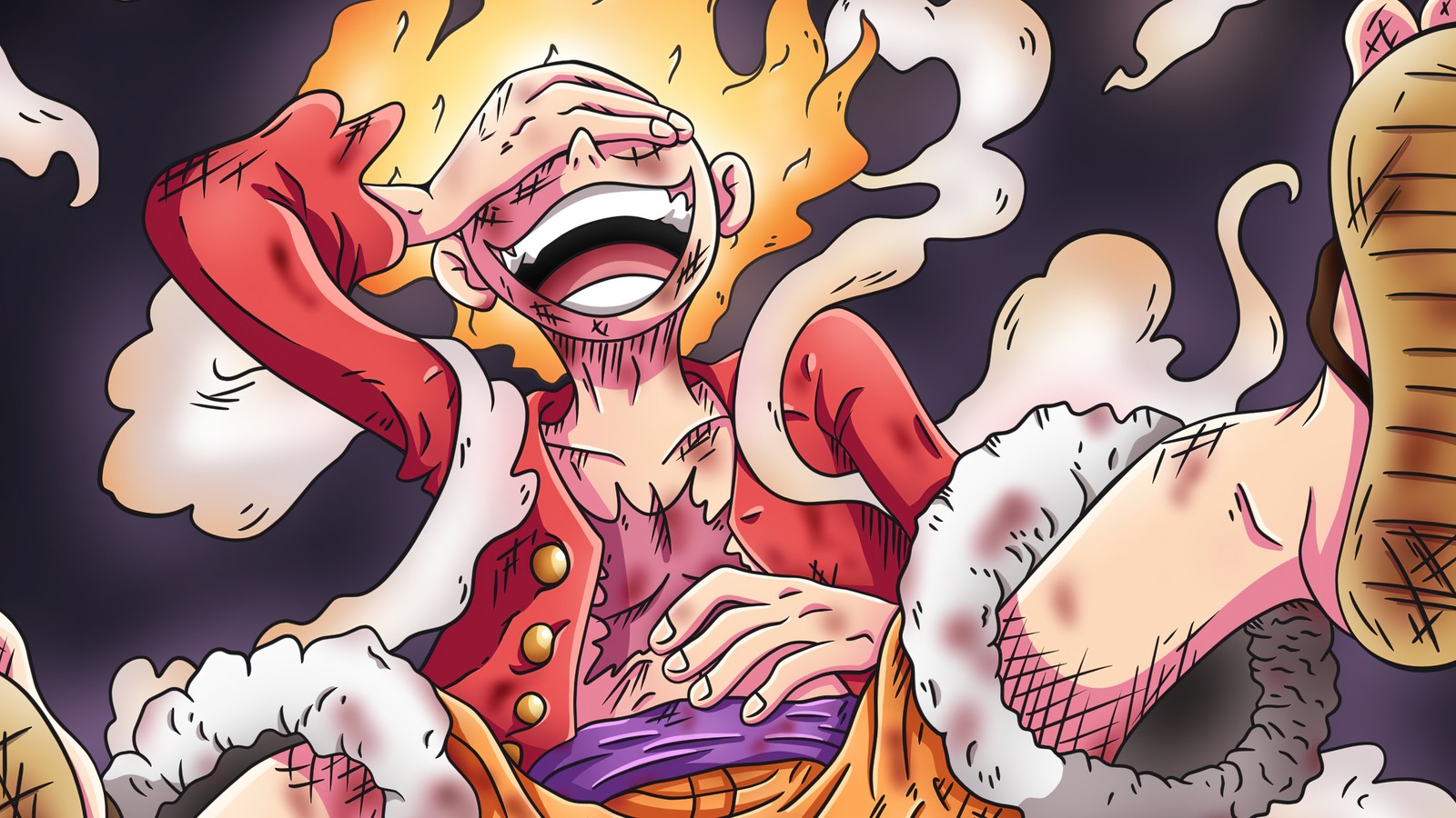 monkey d luffy, gear 5, gear fifth, sun god, nika wallpaper