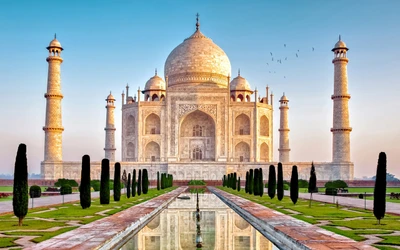 taj mahal, wahrzeichen, historische stätte, wunder der welt, denkmal