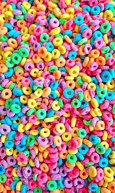 desayuno, cereal, genial, fruta, loops