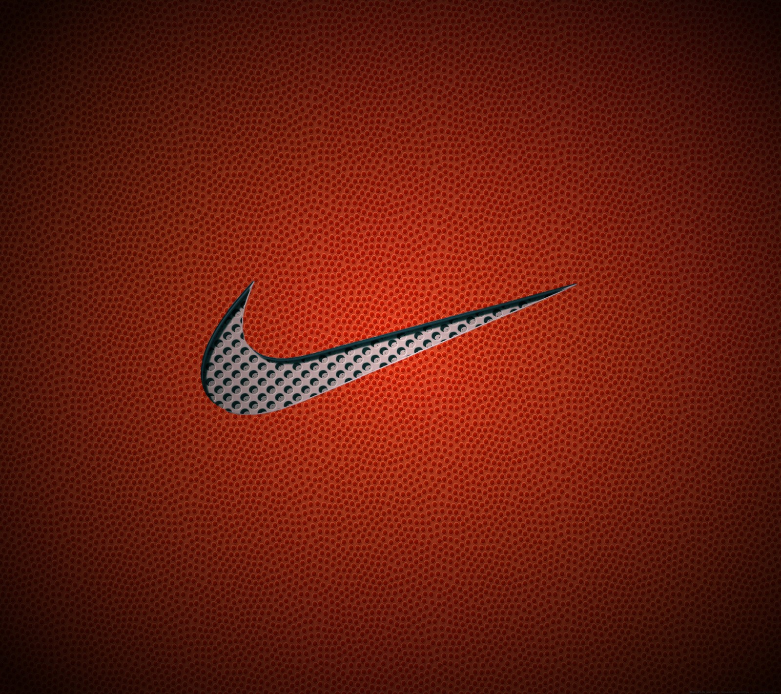 Un primer plano del logo de nike sobre un fondo rojo (baloncesto, hd, logotipo, nike, texturizado)