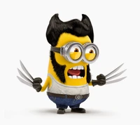 banane, zeichentrick, minion, wolverine