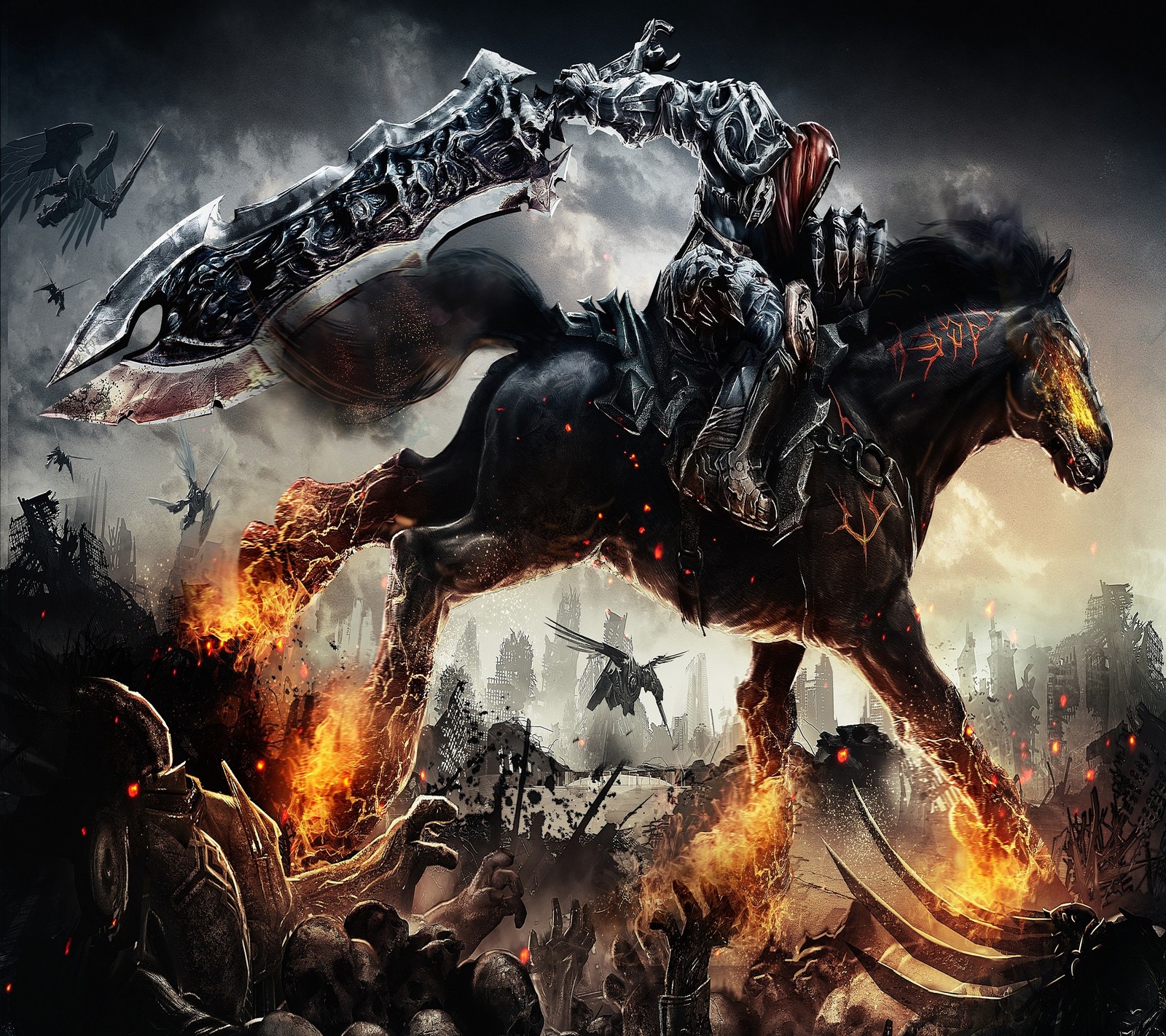 Lade darksiders, fahrten, krieg Hintergrund herunter