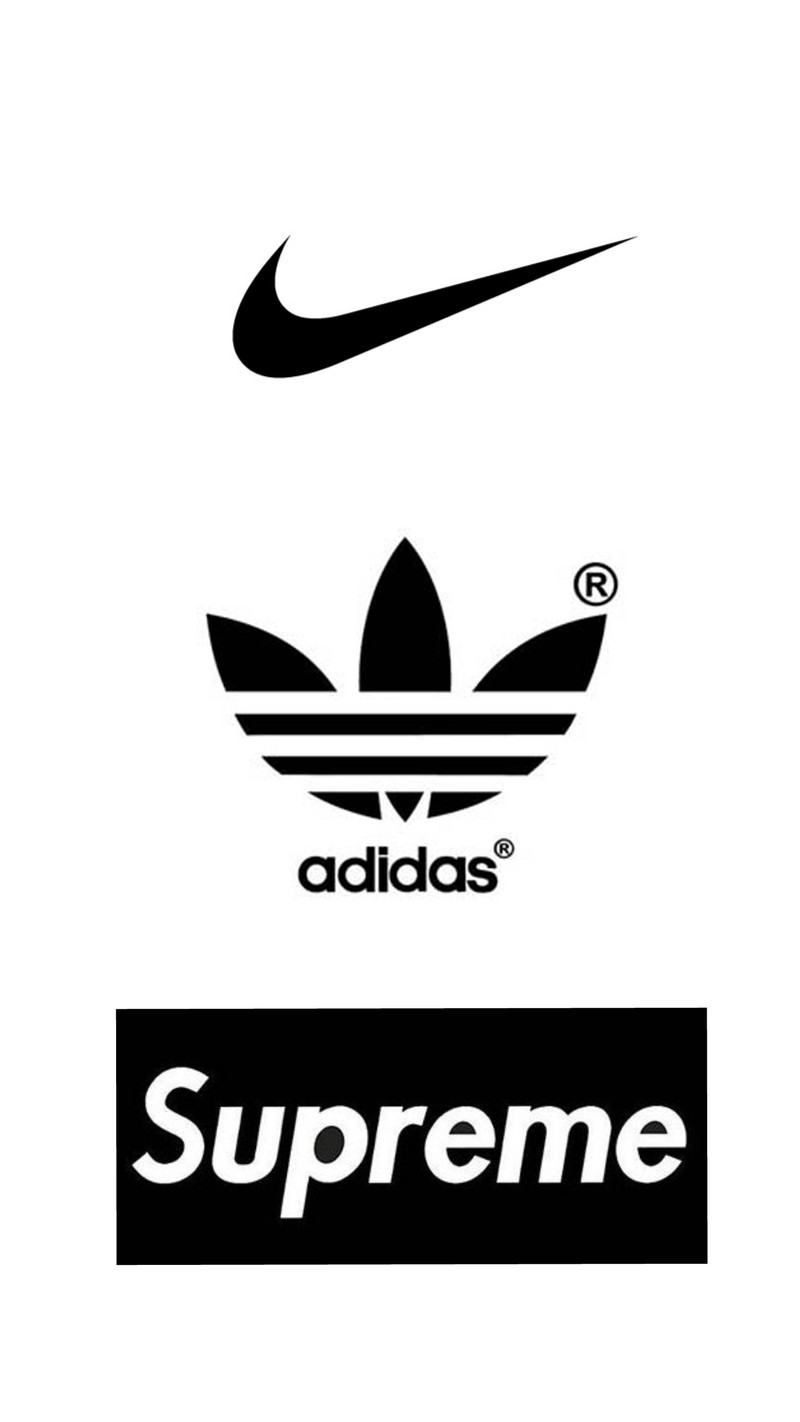 Черно-белая фотография логотипа с надписью supreme (логотип, nike, supreme)