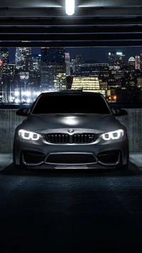 bmw, voiture, f80, vue de face, gris