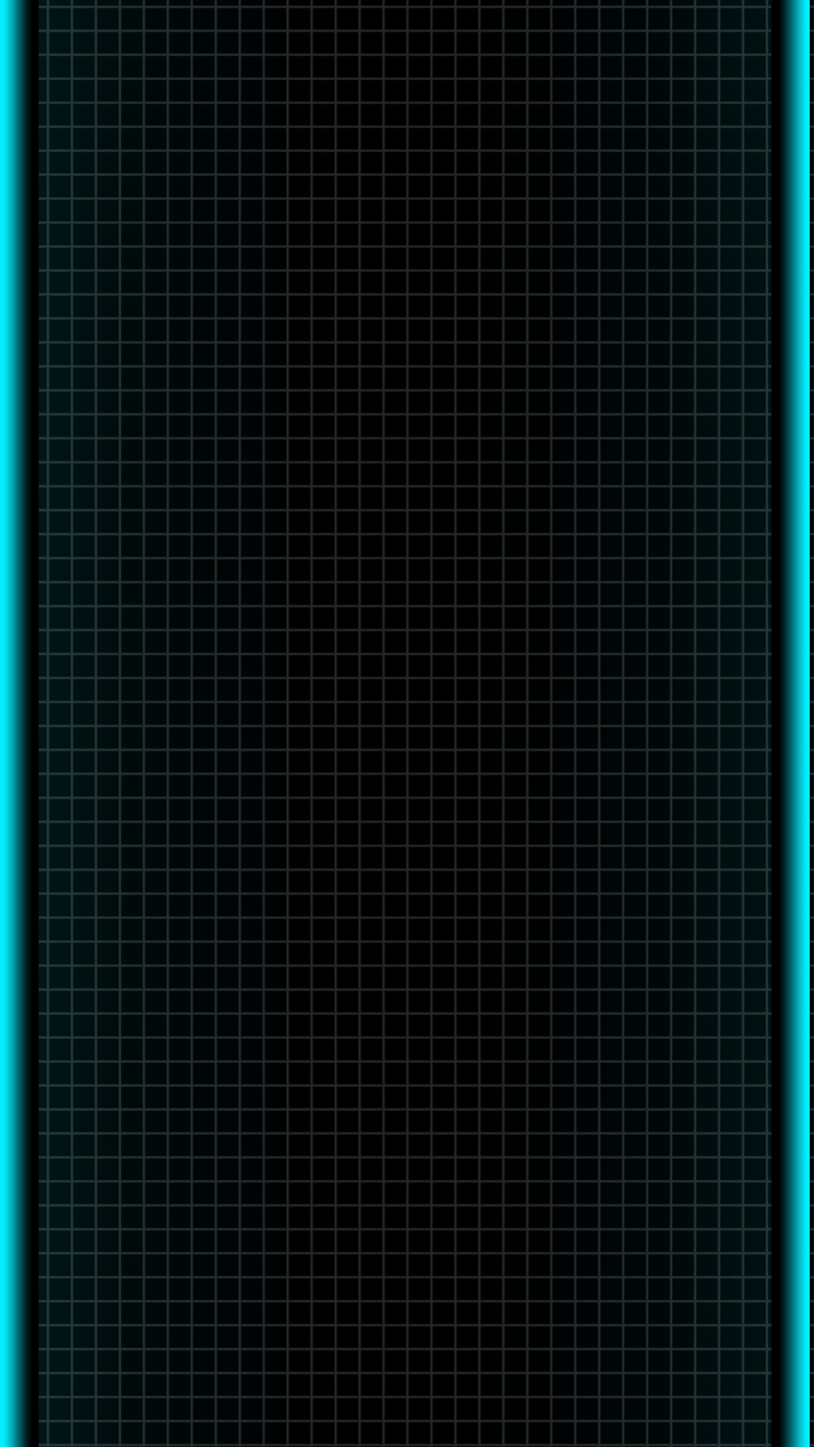 A blue neon frame with a grid pattern on it (edge, galaxy, kante, light, rand)