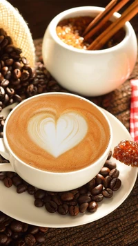 coffee, love wallpaper