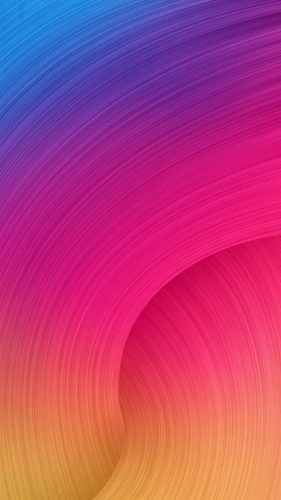 Vibrant Gradient Waves: A Fusion of Blue, Pink, and Yellow