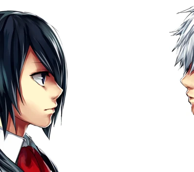 Confrontation of Kaneki and Touka: Shadows of the Ghoul World