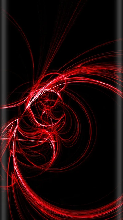 abstracto, negro, estilo de borde, rojo