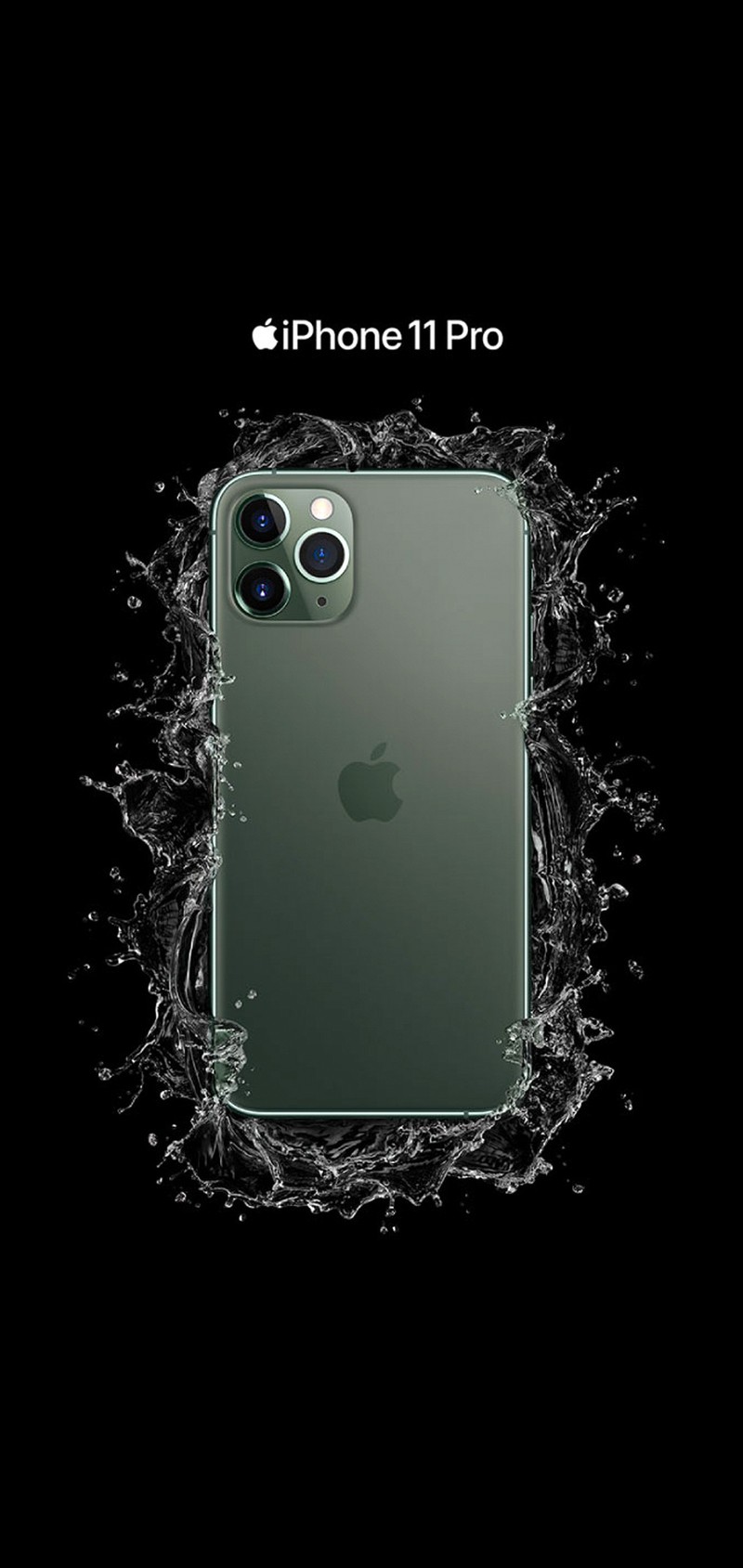 Iphone 11 pro с брызгами воды (айфон, i phone, i phone 11, про, pro)