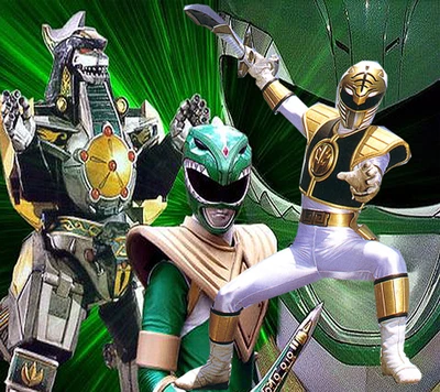 Epische Power Rangers: Grüne und Weiße Ranger vereinen sich