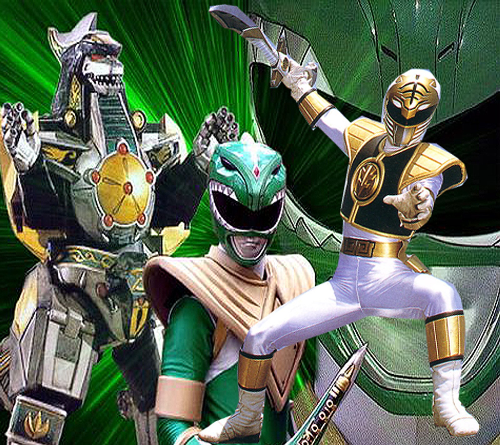 green ranger, power rangers, white ranger wallpaper