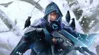 Ana from Overwatch: Embracing Strength Amidst Winter's Chill