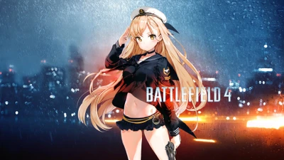 Dançarina inspirada em anime com traje de Battlefield 4