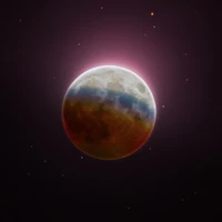 Colorful Lunar Eclipse: A Stunning Astrophotography Display in 8K