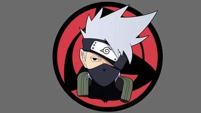 какаши хатаки, kakashi hatake, 8k, naruto, минималистичное искусство